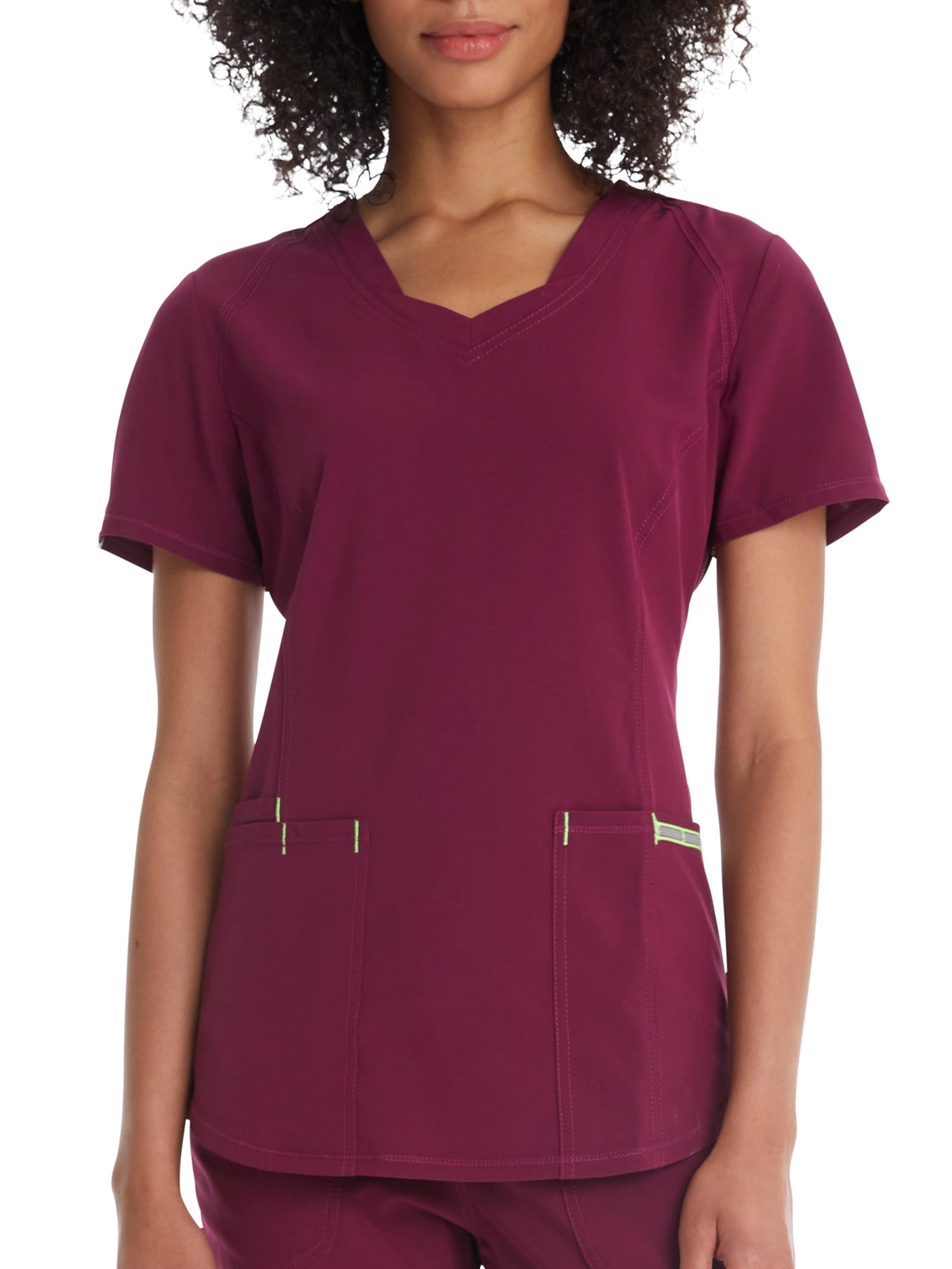 Scrubstar Women's Active Stretch Ethical Fabric Three Pocket V-Neck Scrub Top WM31T661