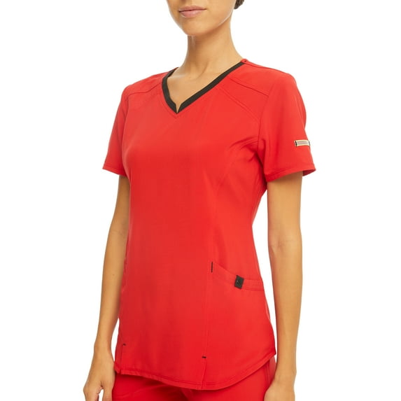 Scrubstar Women's Active Stretch Ethical Fabric Two Pocket V-Neck Scrub Top WM41T664