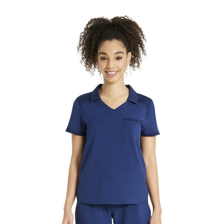 Scrubstar Women's Antimicrobial Premium Performance Collar Top, Sizes XS-3XL