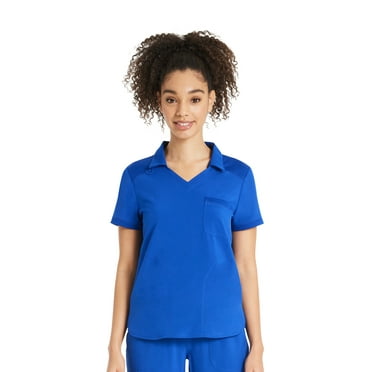 Scrubstar Women's Antimicrobial Premium Performance Collar Top, Sizes XS-3XL