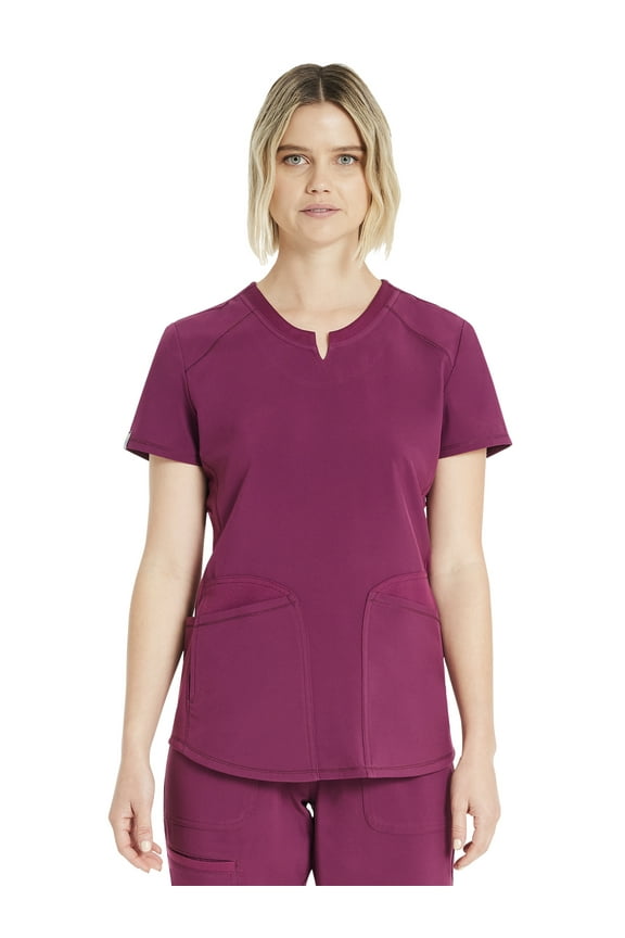 Women's Antimicrobial Premium Performance Notch Neck Top, Sizes XS-3XL