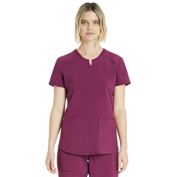 Scrubstar Women's Antimicrobial Premium Performance Notch Neck Top, Sizes XS-3XL