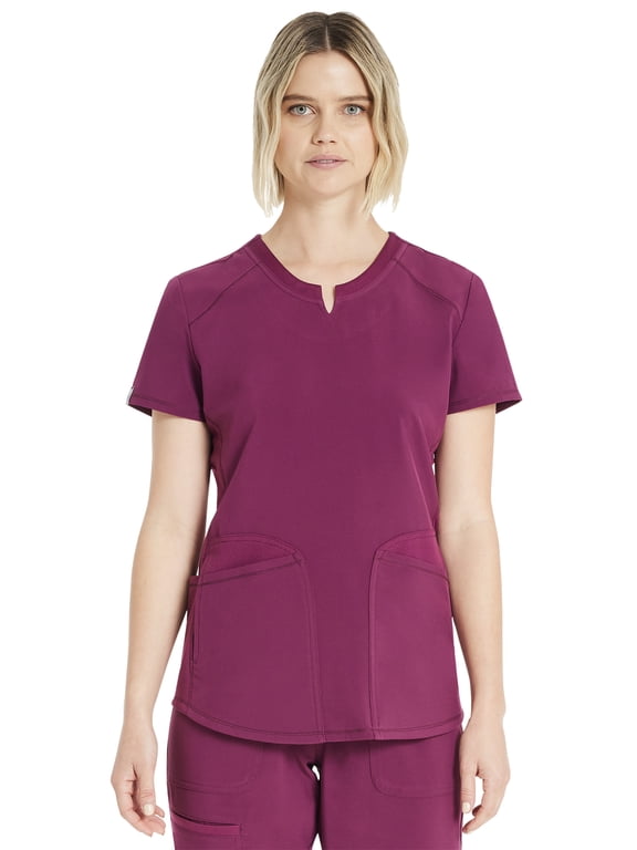 Women's Antimicrobial Premium Performance Notch Neck Top, Sizes XS-3XL