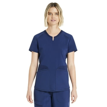 Scrubstar Women's Antimicrobial Premium Performance Notch Neck Top, Sizes XS-3XL