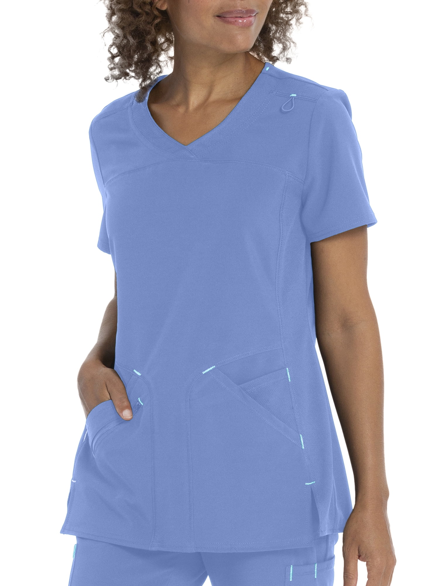 Scrubstar Women's Antimicrobial Premium Performance Tonal Contrast V