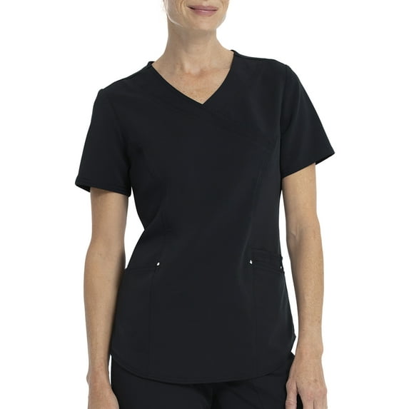 Scrubstar Women's Antimicrobial Premium Ultimate Mock Wrap Scrub Top