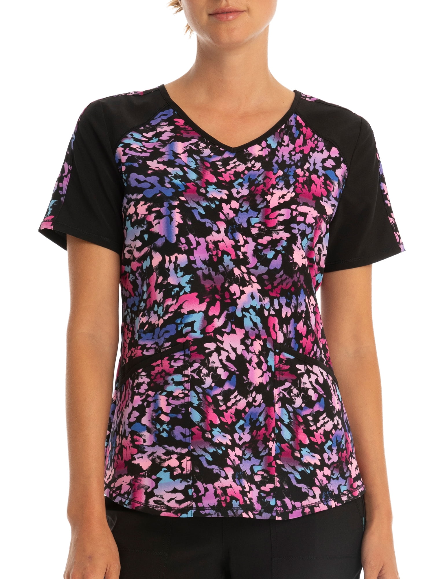 Scrubstar Women's "Artist's Palette" VNeck Print Scrub Top