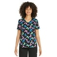 thumbnail image 1 of Scrubstar Women's Blissful Flutters V-Neck&nbsp;Scrub Top, 1 of 7