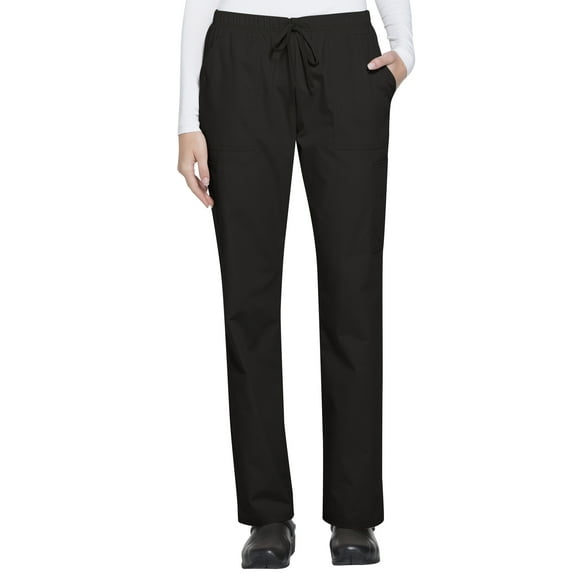 Scrubstar Women's Brushed Poplin Drawstring Cargo Scrub Pant