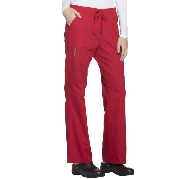 Scrubstar Women's Core Essentials Brushed Poplin Drawstring Cargo Scrub Pant