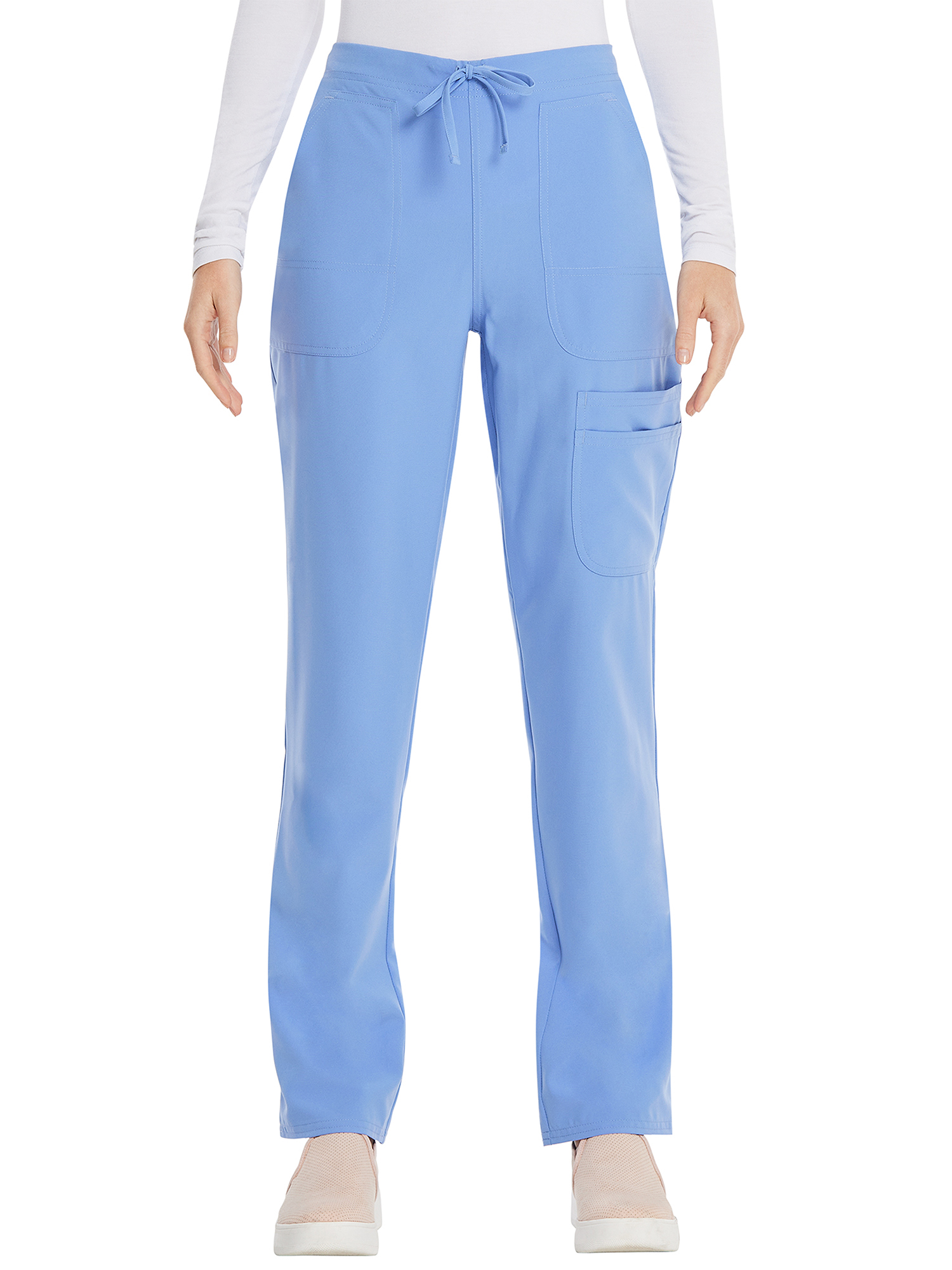 Landau Men's Elastic Waist Cargo Scrub Pant, Style 8555