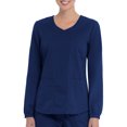 thumbnail image 1 of Scrubstar Women's Core Essentials Mechanical Stretch Long Sleeve V-Neck Scrub Top WD844, 1 of 6