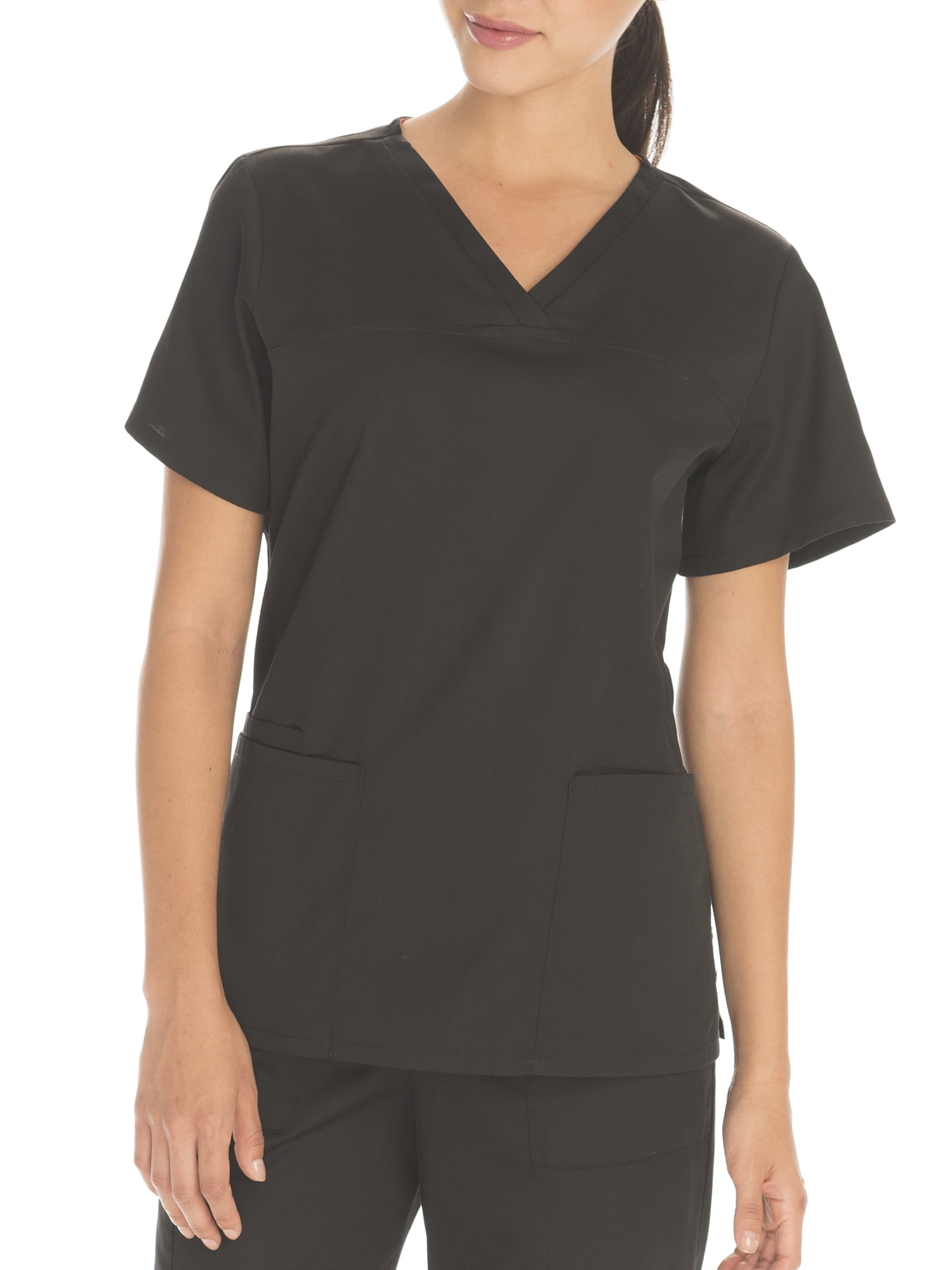 Scrubstar Women's Core Essentials Mechanical Stretch VNeck Scrub Top