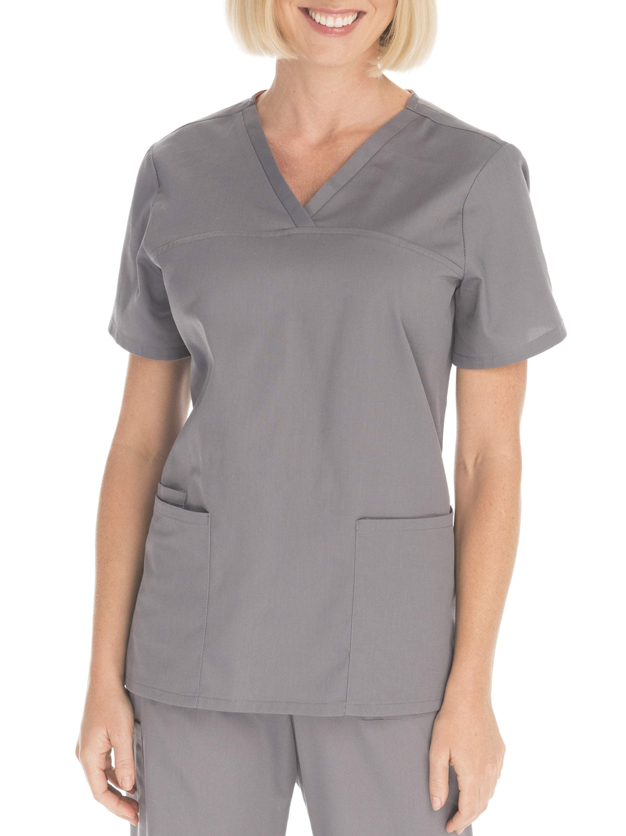 Scrubstar Women's Core Essentials Mechanical Stretch VNeck Scrub Top