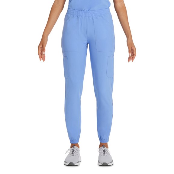 Scrubstar Women's Core Essentials Stretch Pull-On Jogger Cargo Scrub Pants, Sizes XS-3XL