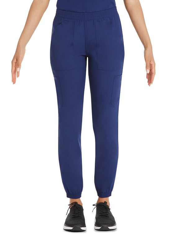 Women's Core Essentials Stretch Pull-On Jogger Cargo Scrub Pants, Sizes XS-3XL