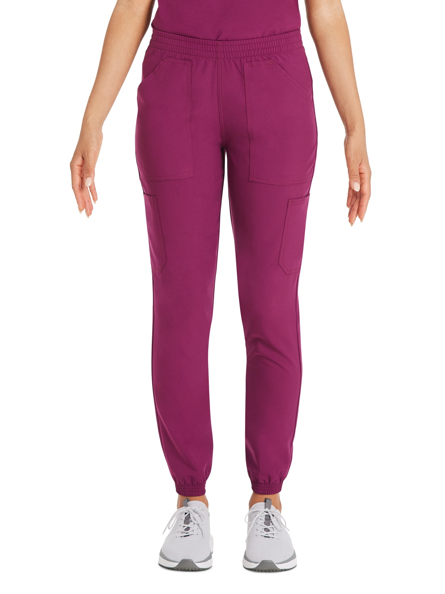 Scrubstar Women's Core Essentials Stretch Pull-On Jogger Cargo Scrub Pants, Sizes XS-3XL
