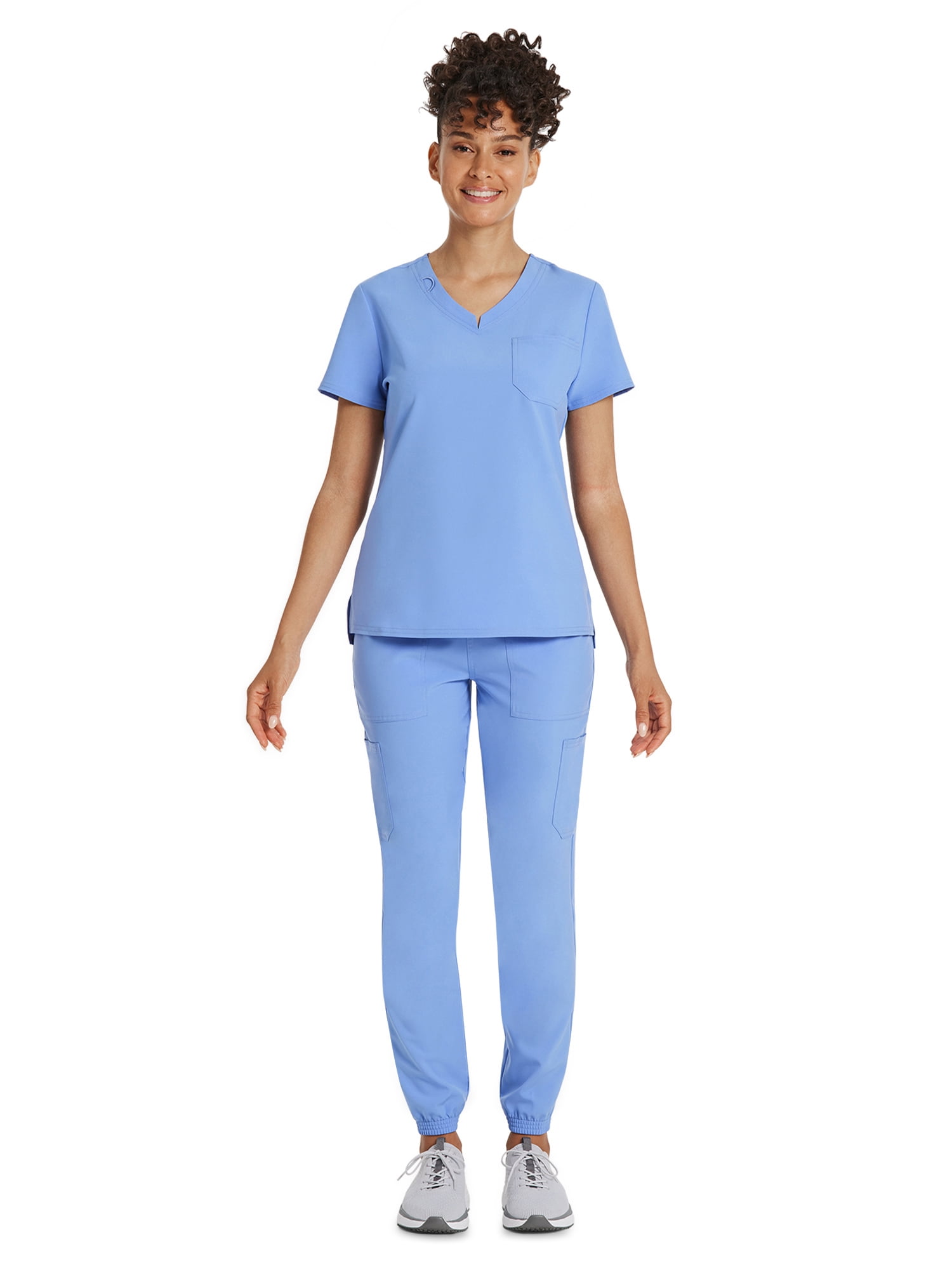Scrubstar Women's Core Essentials Stretch V-Neck Scrub Top, Sizes XS-3XL