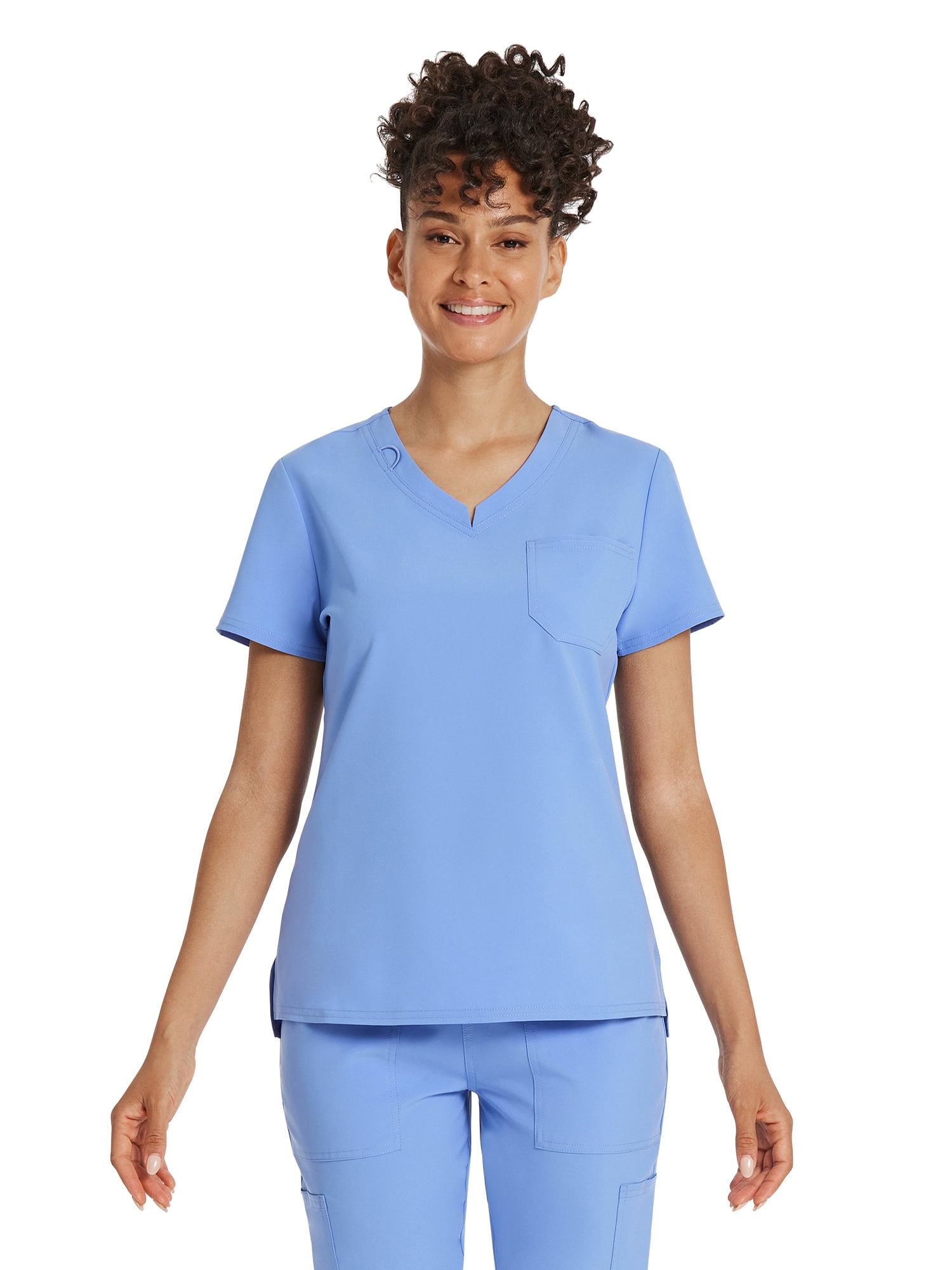 Scrubstar Women's Core Essentials Stretch V-Neck Scrub Top, Sizes XS-3XL