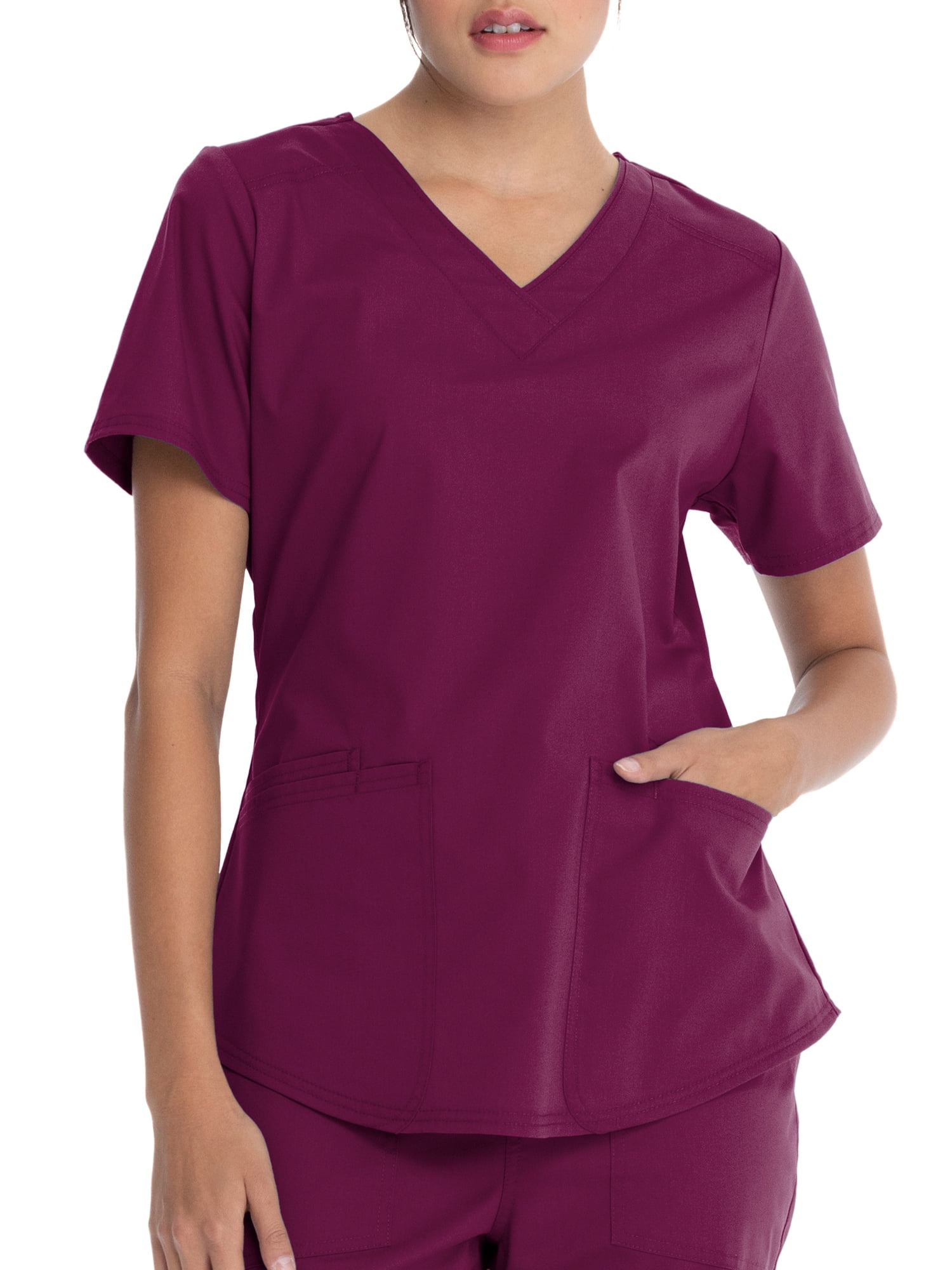 Scrubstar Women s Core Essentials Stretch V Neck Scrub Top WM01T893