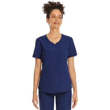 Scrubstar Women's Core Essentials Sweetheart V-Neck Scrub Top, Sizes XS-3L