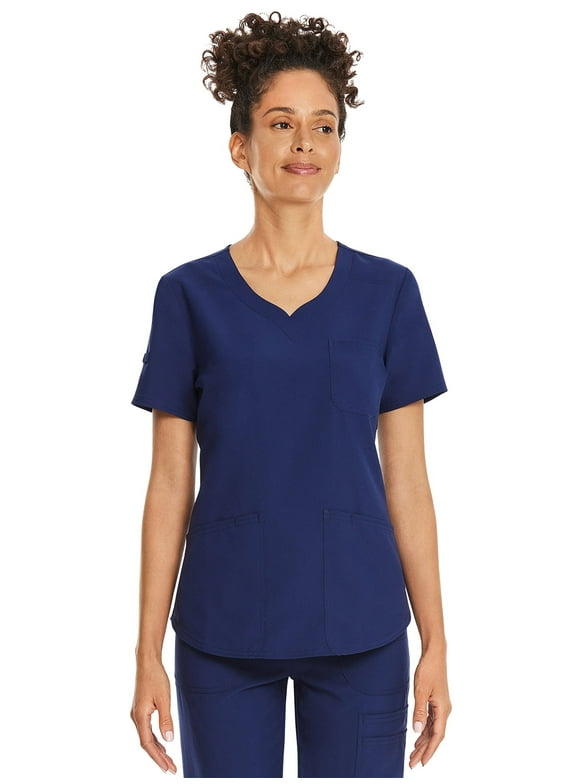 Scrubstar Women's Core Essentials Sweetheart V-Neck Scrub Top, Sizes XS-3L