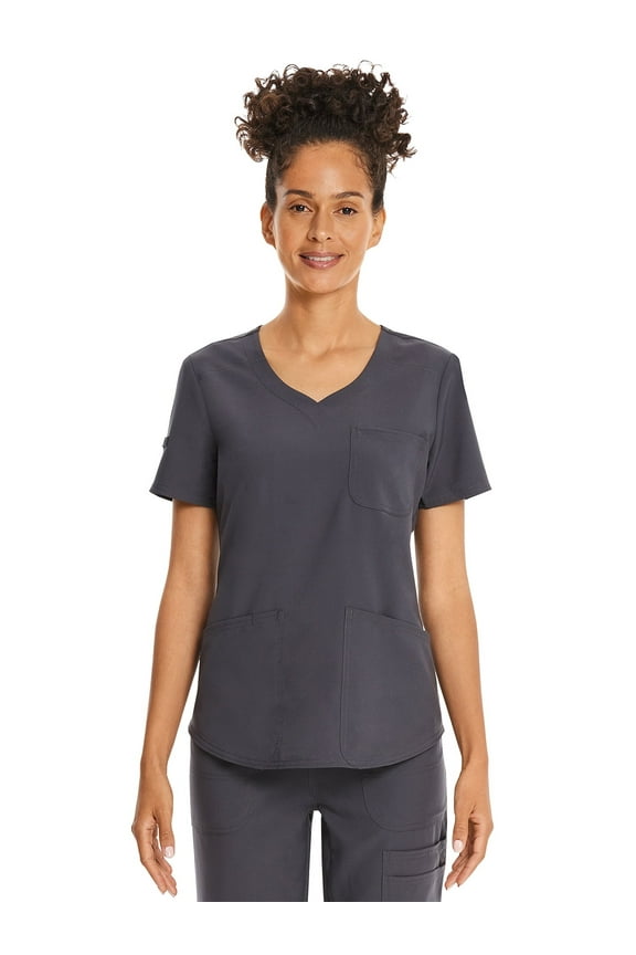 Women's Core Essentials Sweetheart V-Neck Scrub Top, Sizes XS-3L