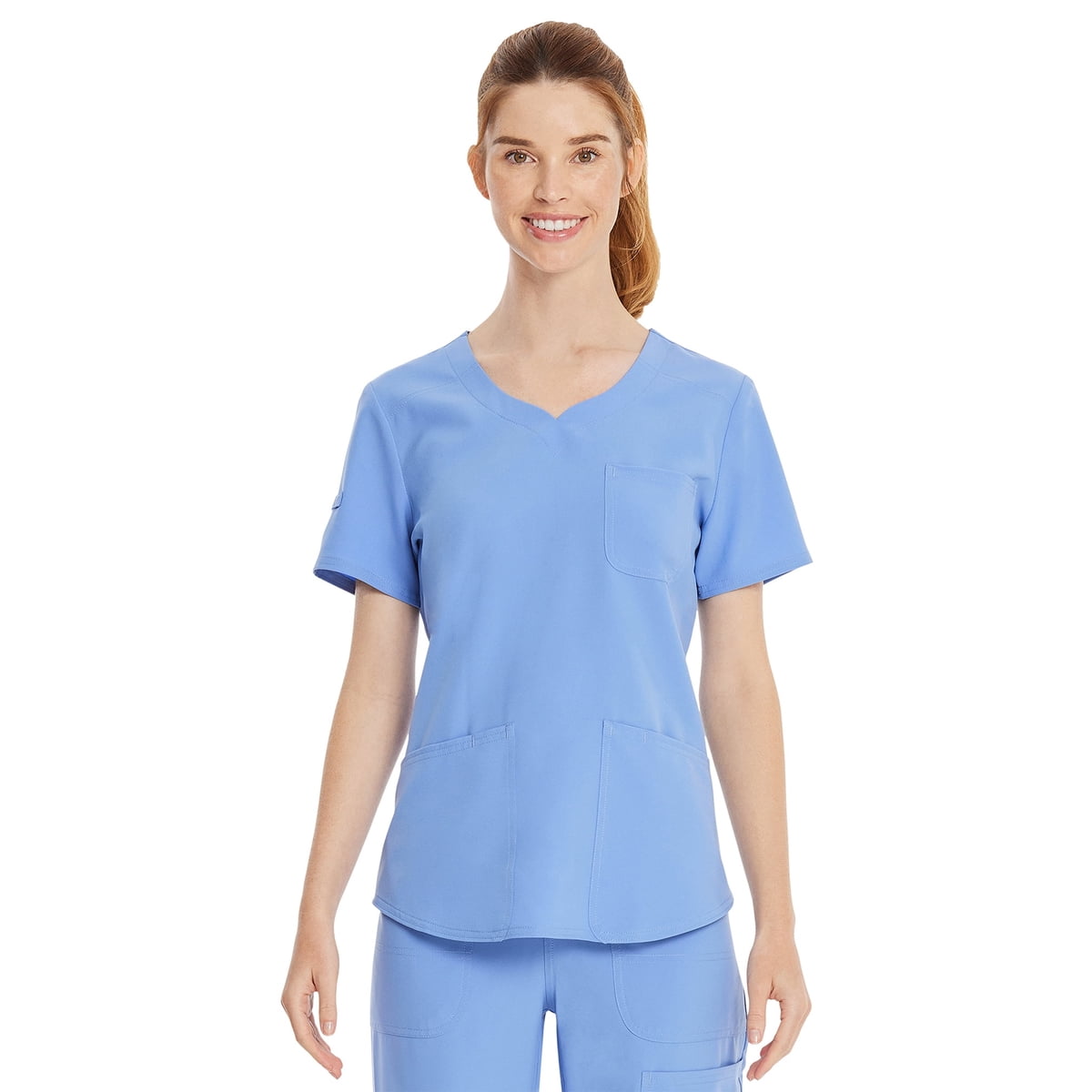 Scrubstar Women's Core Essentials Sweetheart V-Neck Scrub Top, Sizes XS-3L