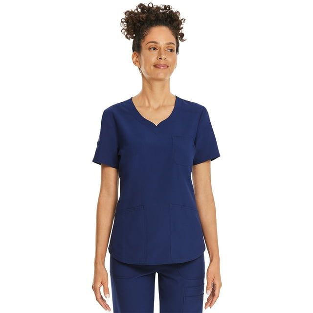 Scrubstar Women's Core Essentials Sweetheart VNeck Scrub Top WM03T918