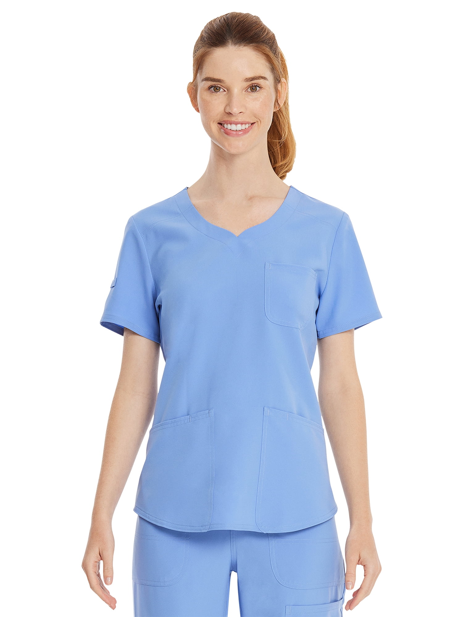 Scrubstar Women's Core Essentials Sweetheart VNeck Scrub Top