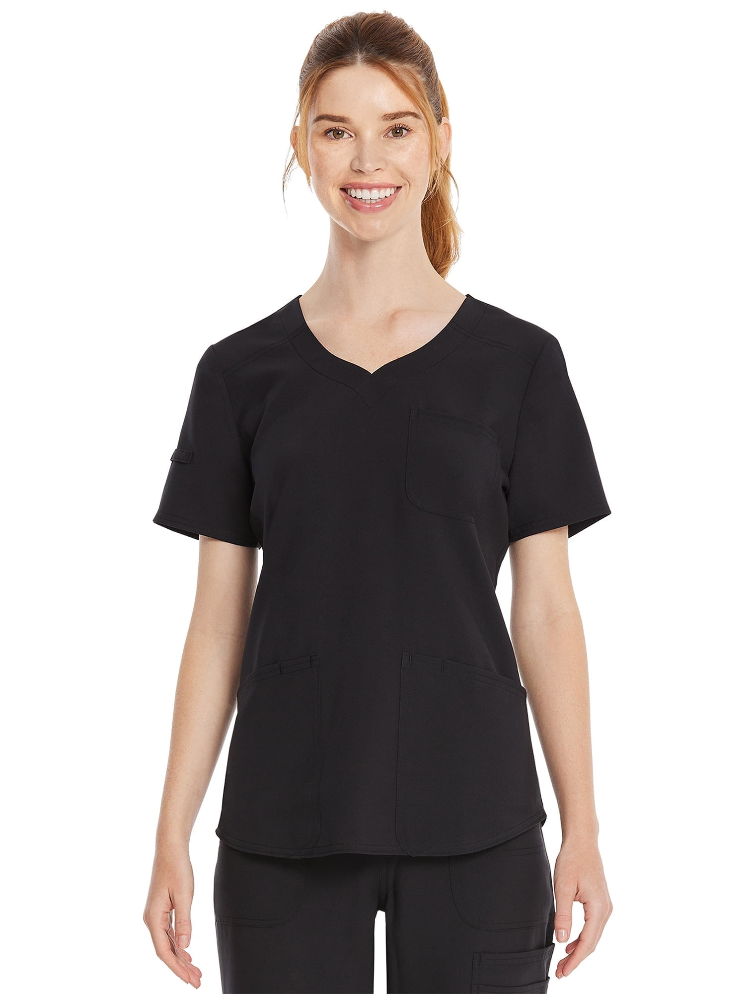 Women's Core Essentials Sweetheart V-Neck Scrub Top, Sizes XS-3L