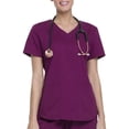 thumbnail image 1 of Scrubstar Women's Core Essentials V-Neck Scrub Top with Rounded Hem, 1 of 9
