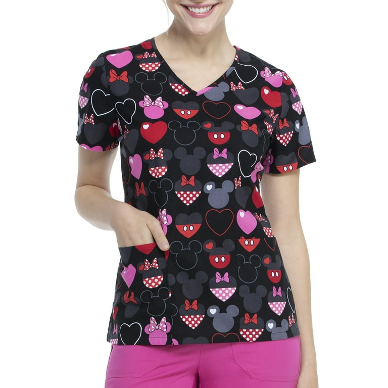 Disney scrub tops walmart sale