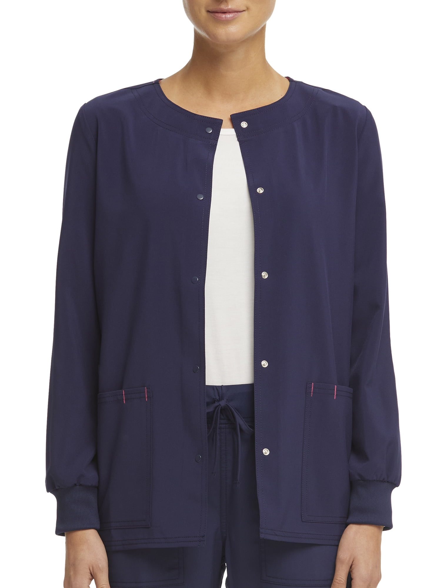 Scrubstar Women's Ethical Fabric Stretch Snap Front Active Warm Up Scrub Jacket, Sizes XS-3XL