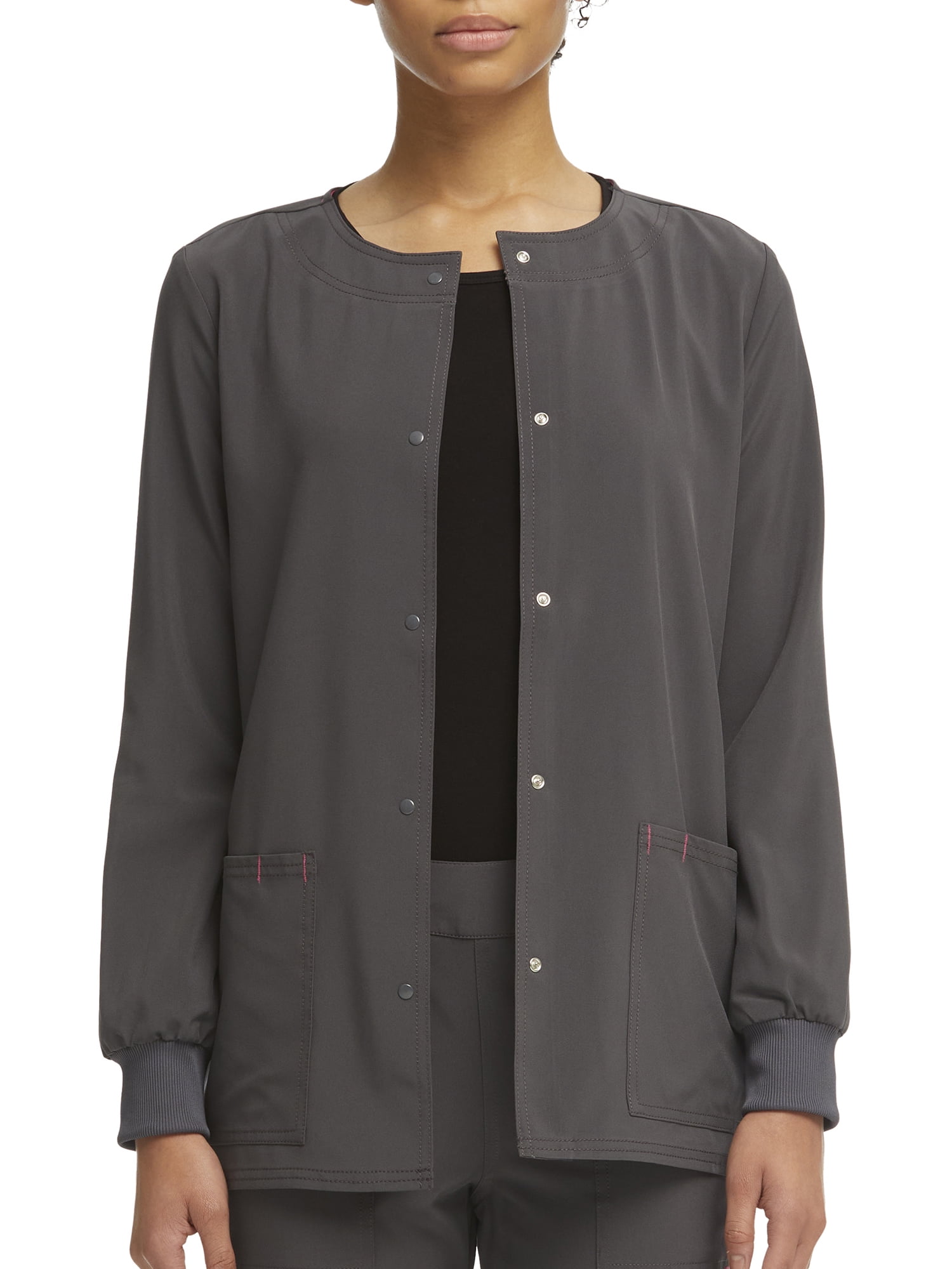 Scrubstar Women's Ethical Fabric Stretch Snap Front Active Warm Up