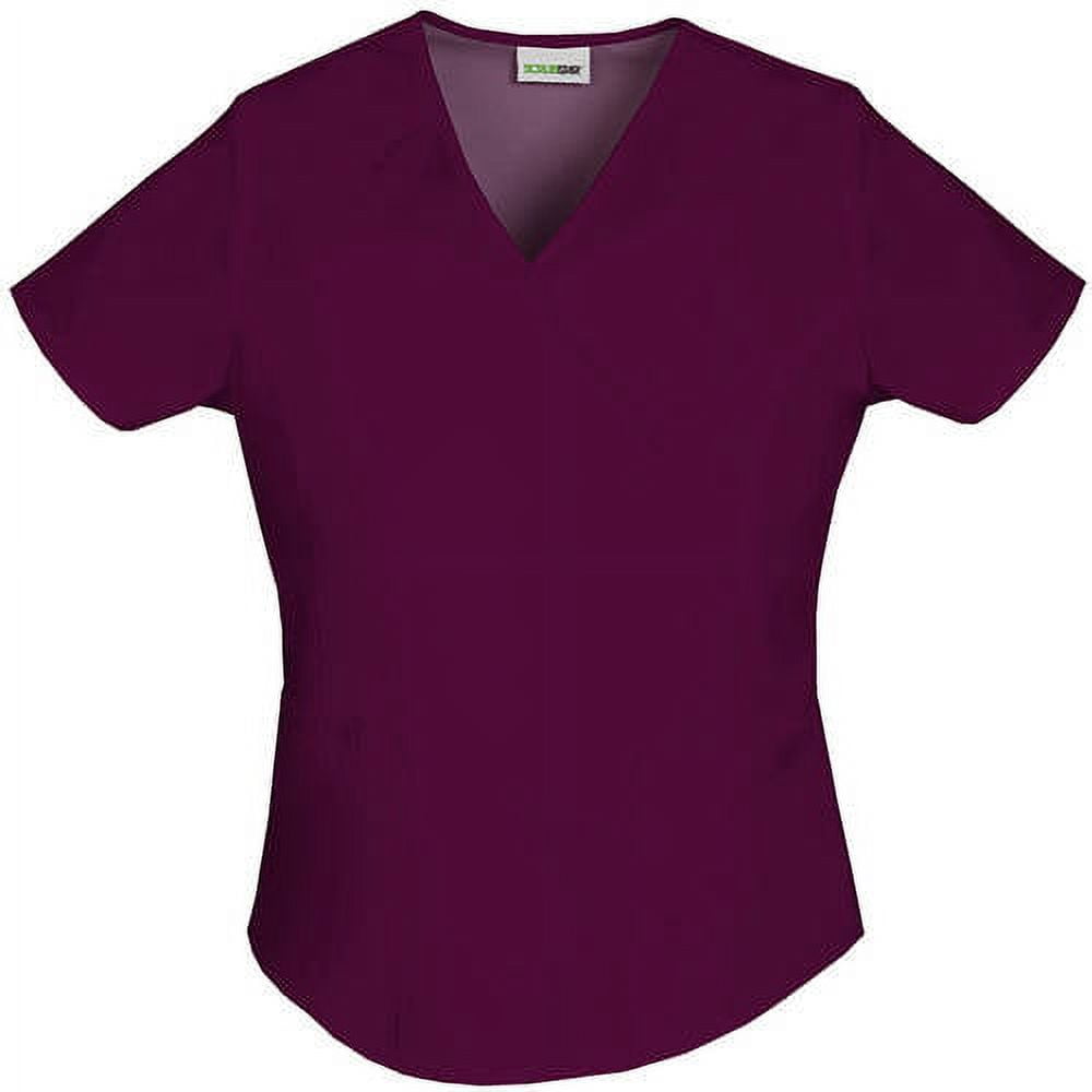 Scrubstar Women's Fashion Essentials Mock Wrap Scrub Top