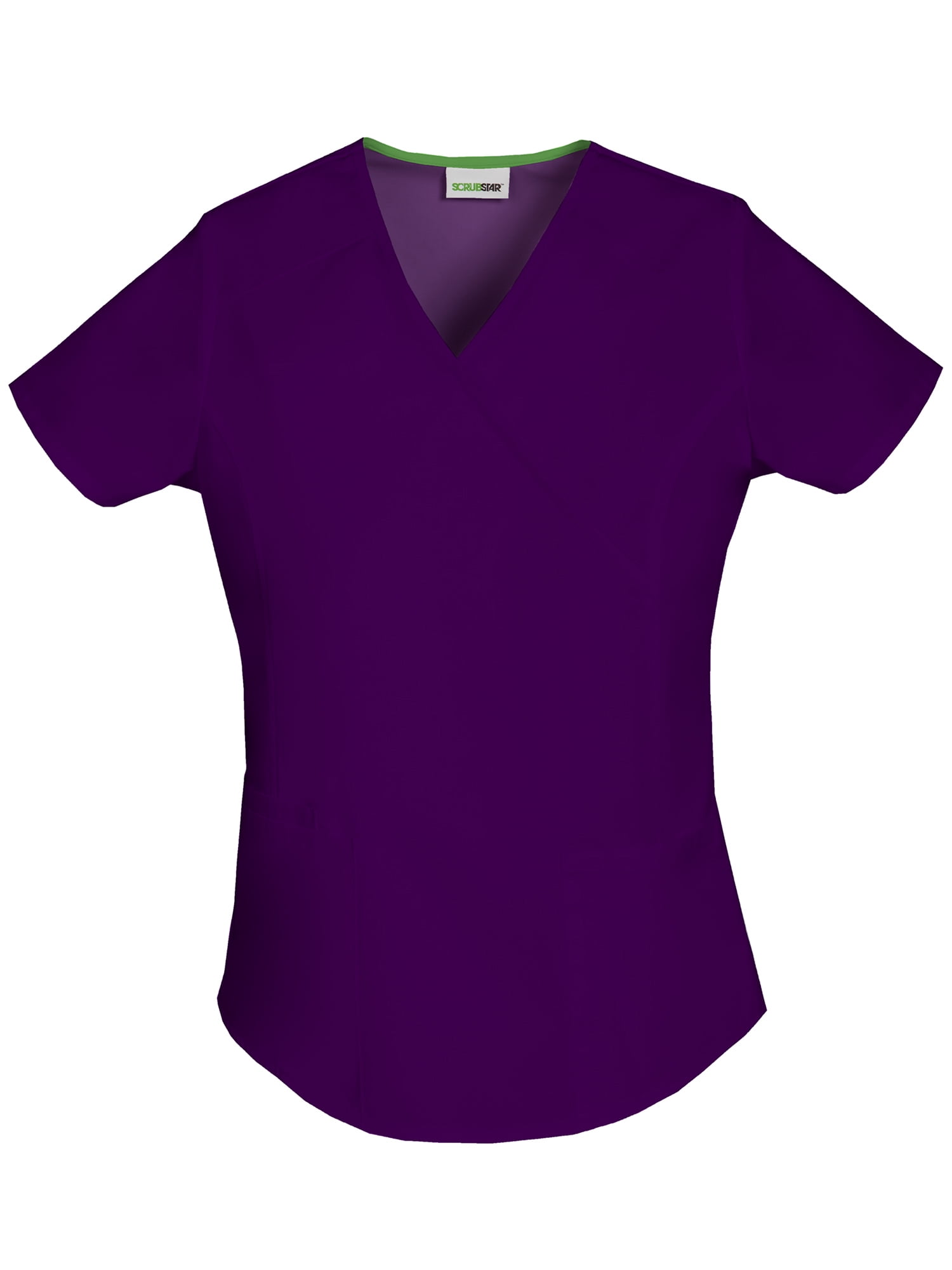 Scrubstar Women's Fashion Essentials Mock Wrap Scrub Top