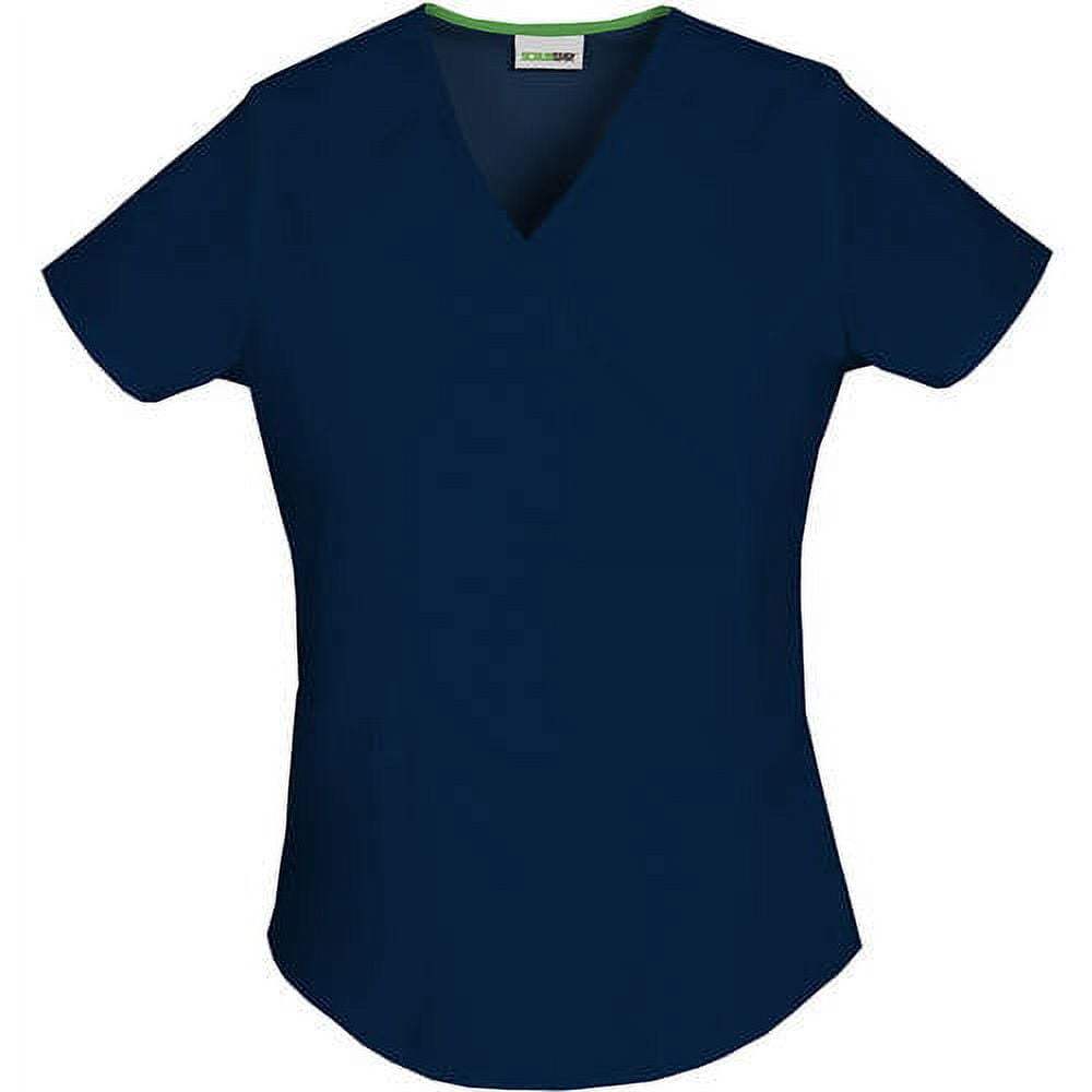 Scrubstar Women's Fashion Essentials Mock Wrap Scrub Top