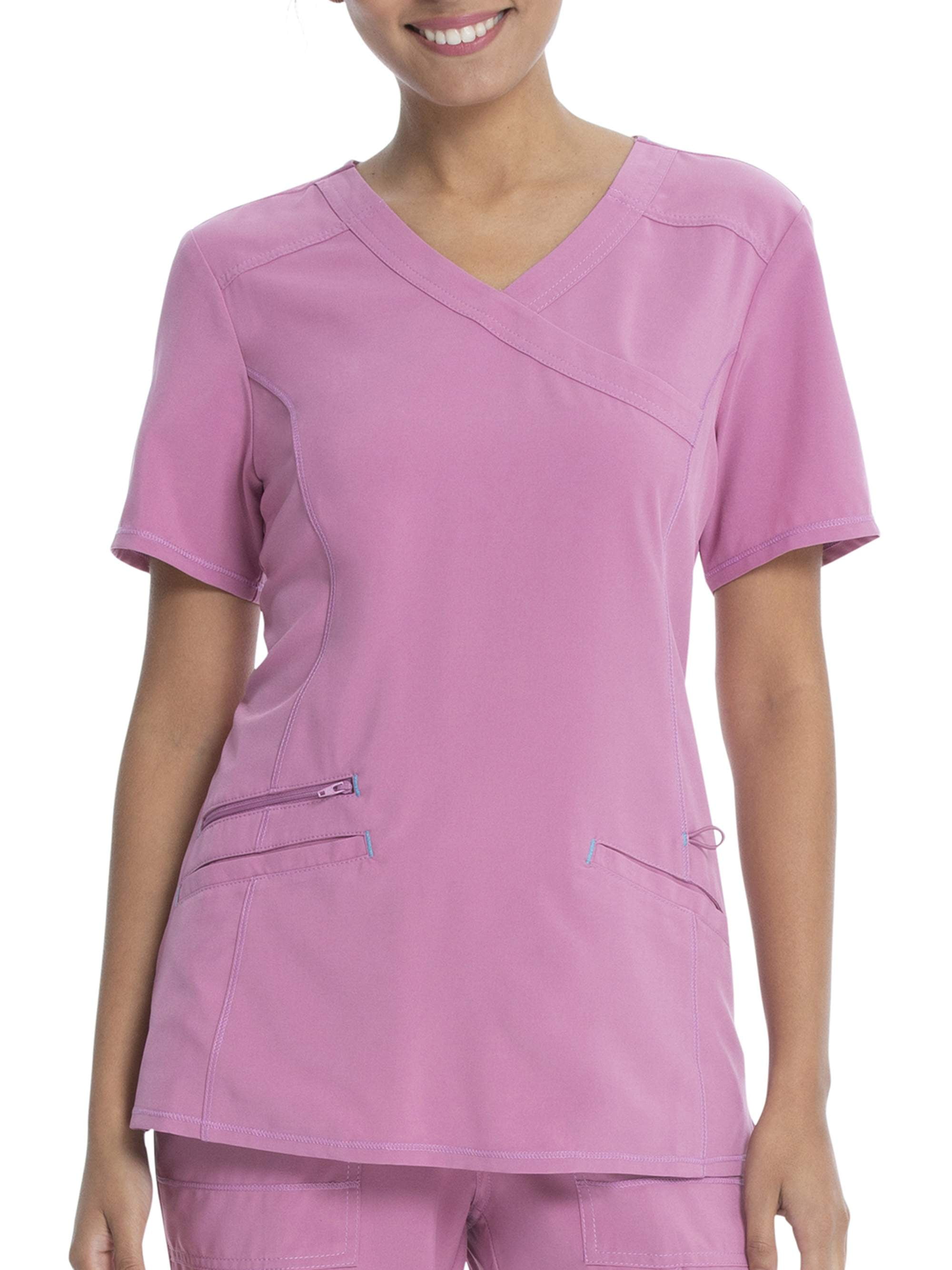 Scrubstar Women's Fashion Premium Performance Mock Wrap Scrub Top