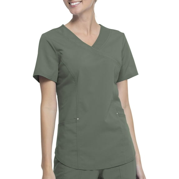 Scrubstar Women's Fashion Premium Ultimate Mock Wrap Scrub Top