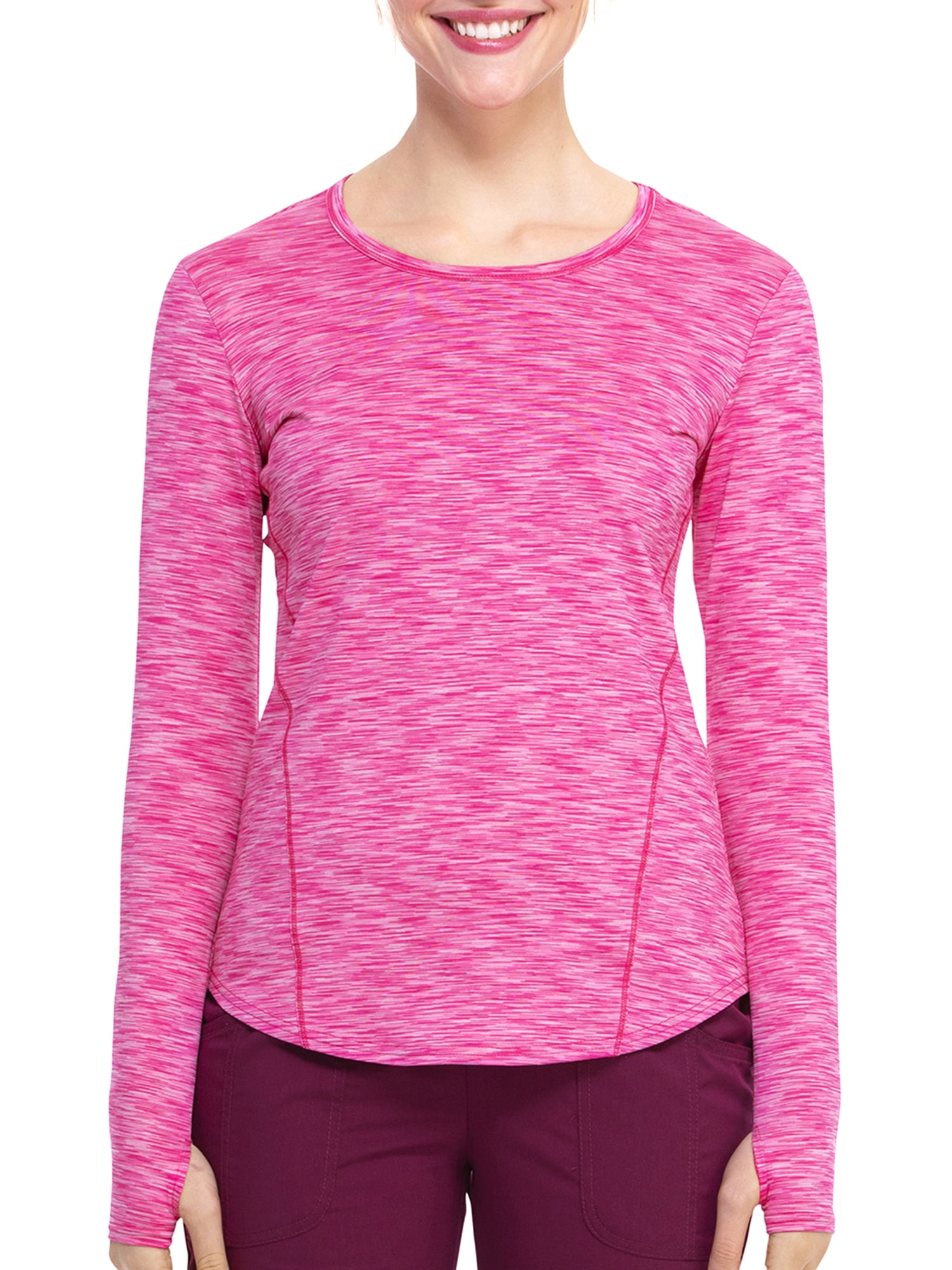 Scrubstar Women's Long Sleeve Active Space Dye Underscrub WD604