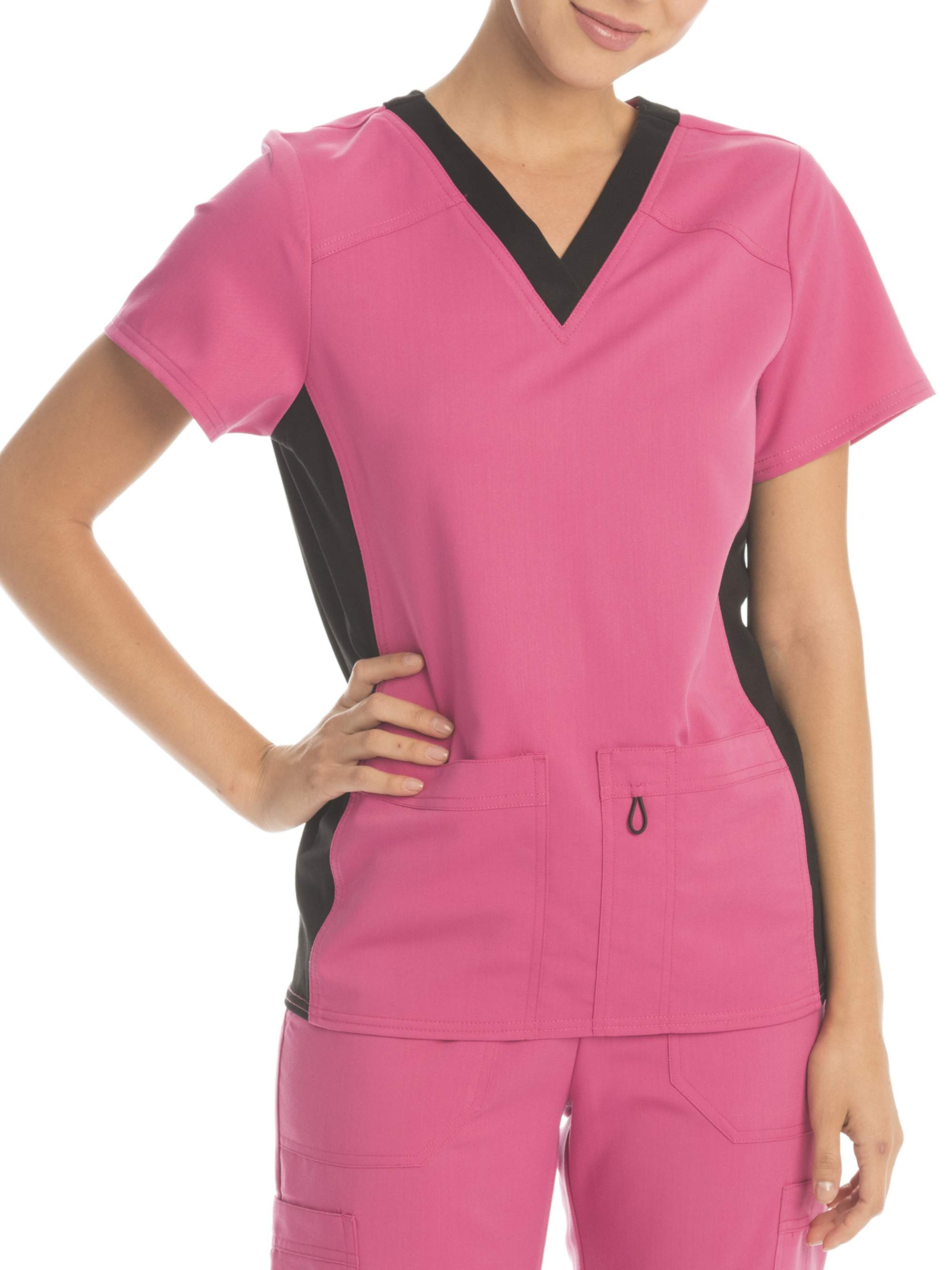 Scrubstar Women's Premium Collection Flexible Rayon VNeck Scrub Top