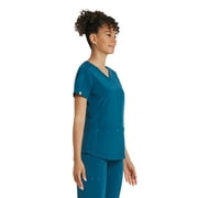 Scrubstar Women's Premium Performance Stretch Double V-Neck Scrub Top, Sizes XS-3XL