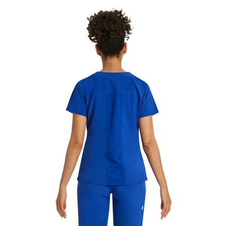 Scrubstar Women's Premium Performance Stretch Double V-Neck Scrub Top, Sizes XS-3XL