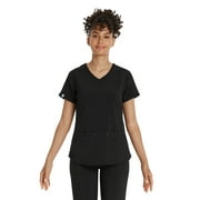 Scrubstar Women's Premium Performance Stretch Double V-Neck Scrub Top, Sizes XS-3XL
