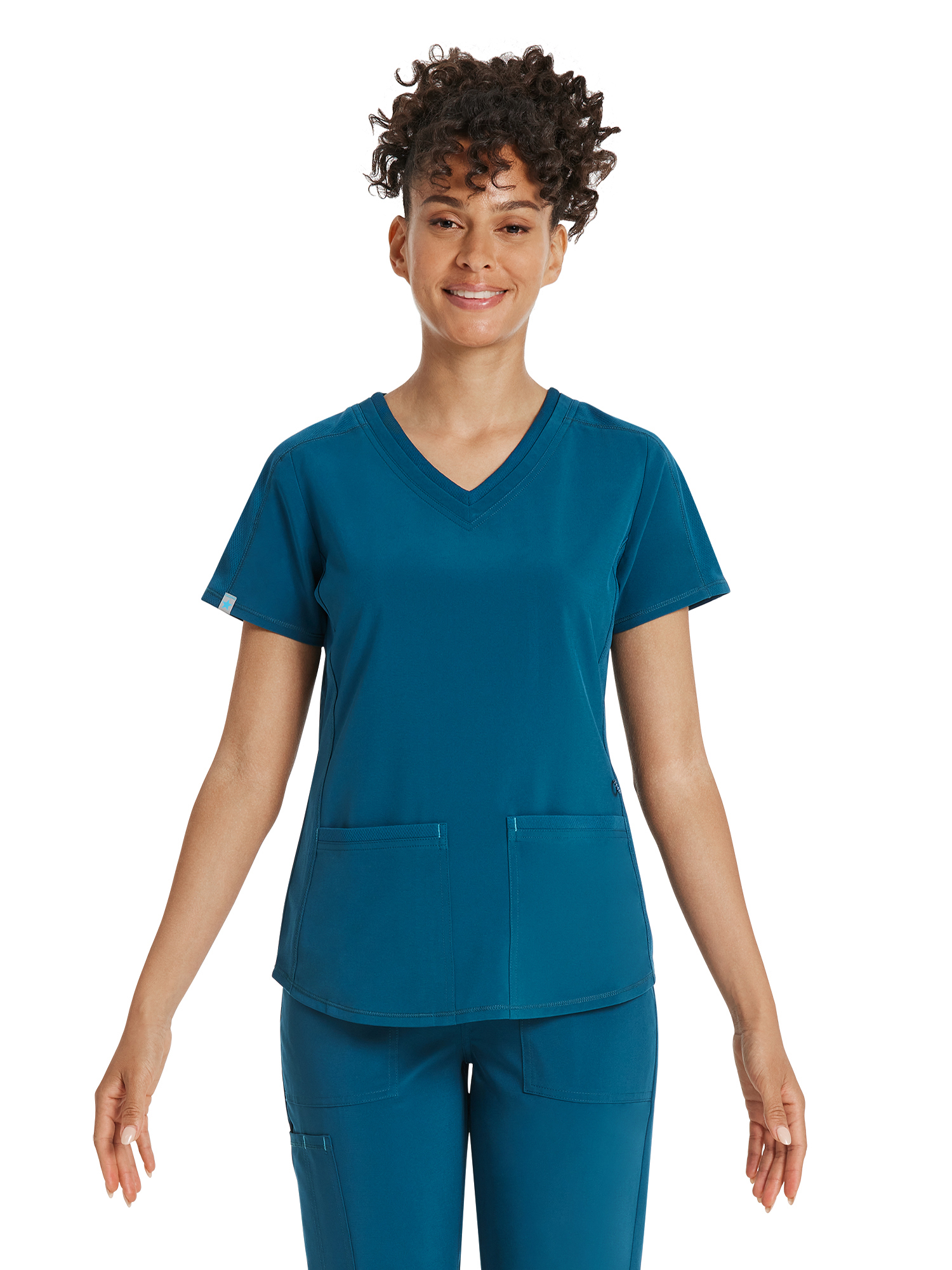 Hanes Scrub Top Donna: Camicia Infermieristica Traspirante Con Pannello Posteriore A Costine (Taglie Forti Disponibili)