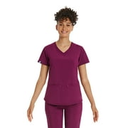 Scrubstar Women's Premium Performance Stretch Double V-Neck Scrub Top, Sizes XS-3XL