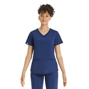 Scrubstar Women's Premium Performance Stretch Double V-Neck Scrub Top, Sizes XS-3XL