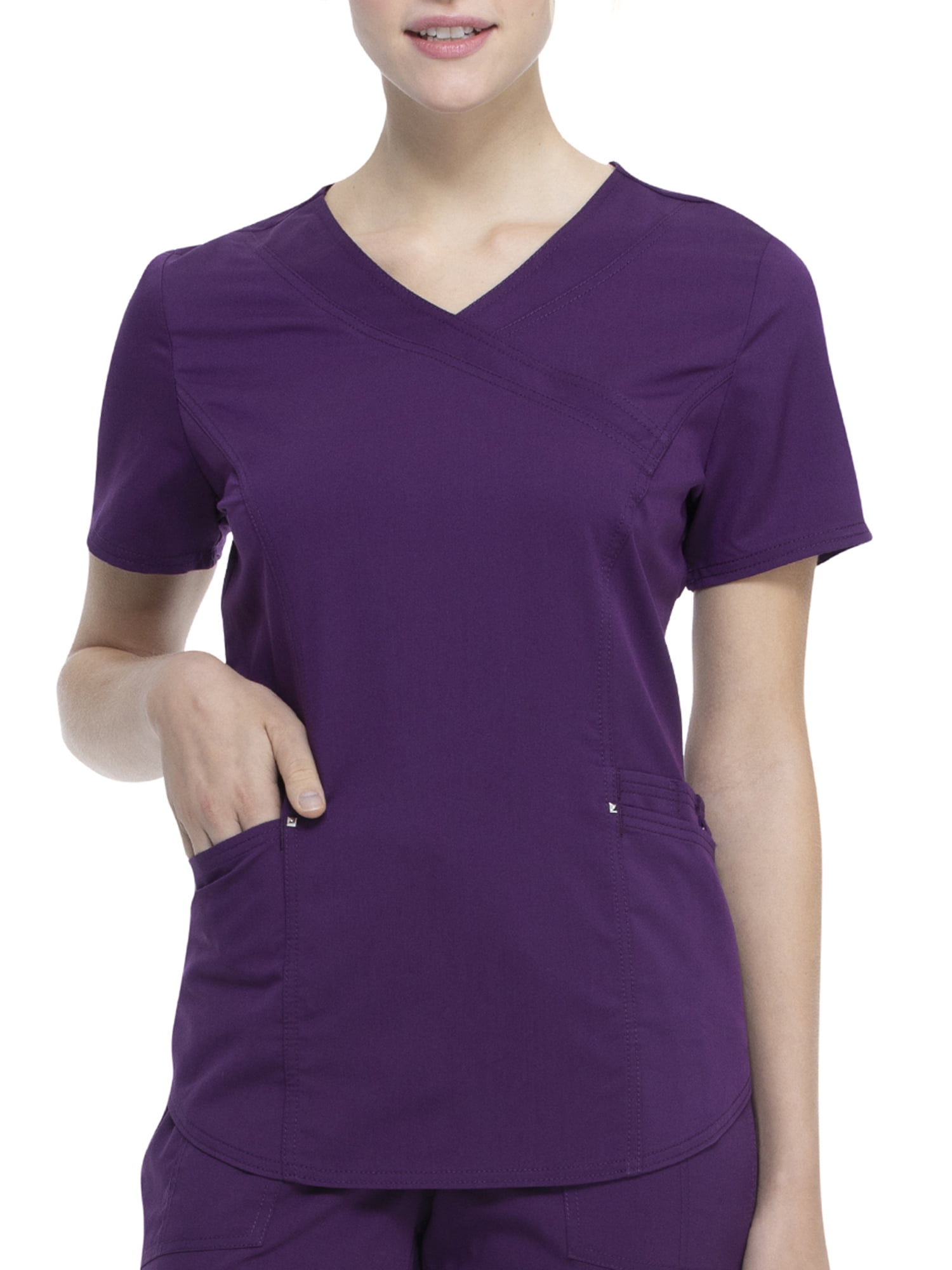 Scrubstar Women's Premium Ultimate Mock Wrap Scrub Top