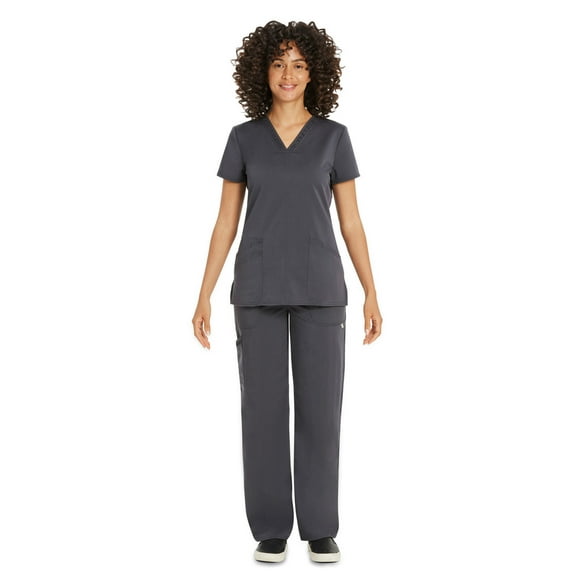 Scrubstar Women's Premium Ultimate Stretch V-Neck Scrub Top, Sizes XS-3XL